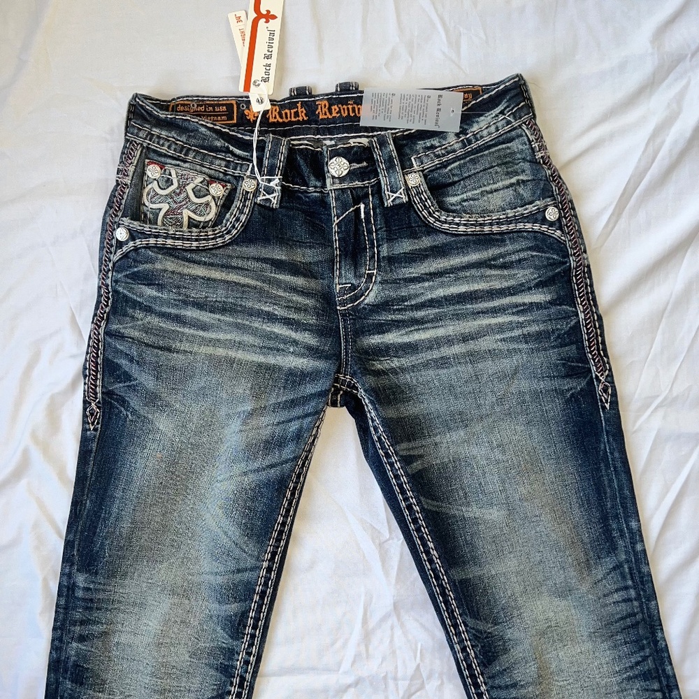 Rock revival straight jeans